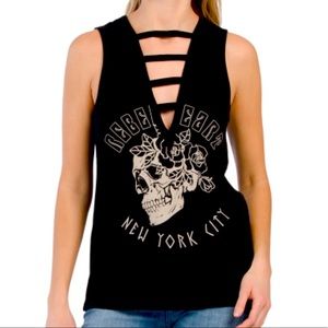 *NEW* Express lattice graphic tank top